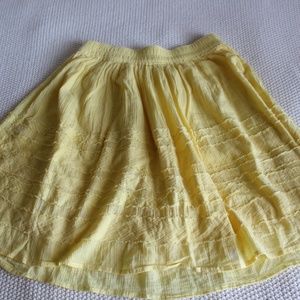 Light Yellow A-line Skirt